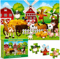 Farm Life Jumbo Floor Puzzle 48-Piece for Kids Ages 3-8 years